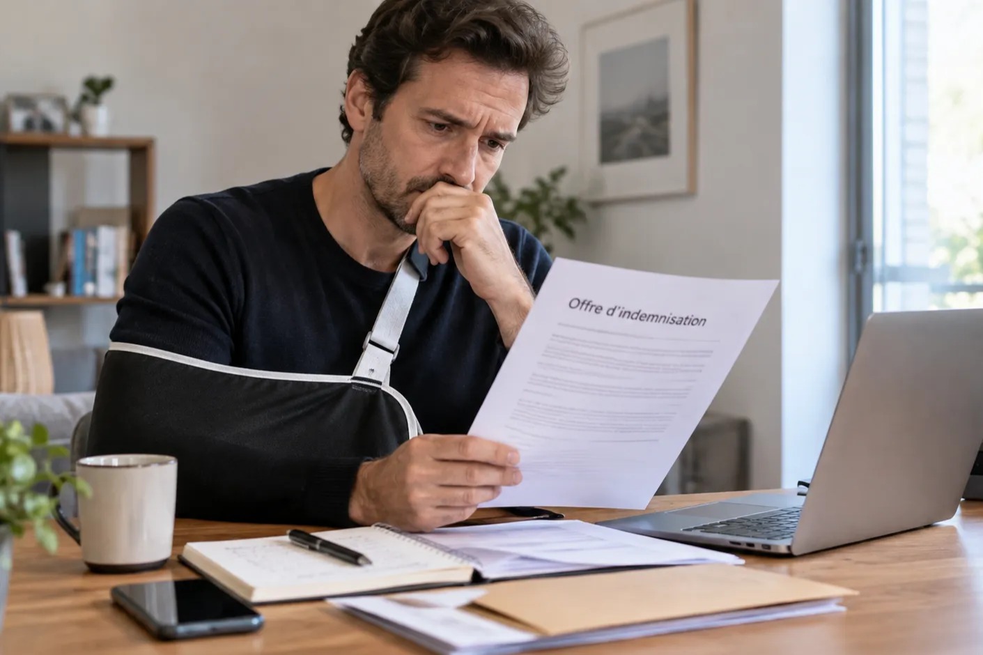 Victime hésitant à accepter une offre d’indemnisation trop basse